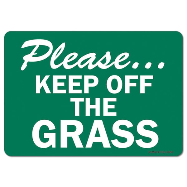 OSHA, 3.5" Height, Decal, 5" x 3.5", Landscape, PK10, Grass
